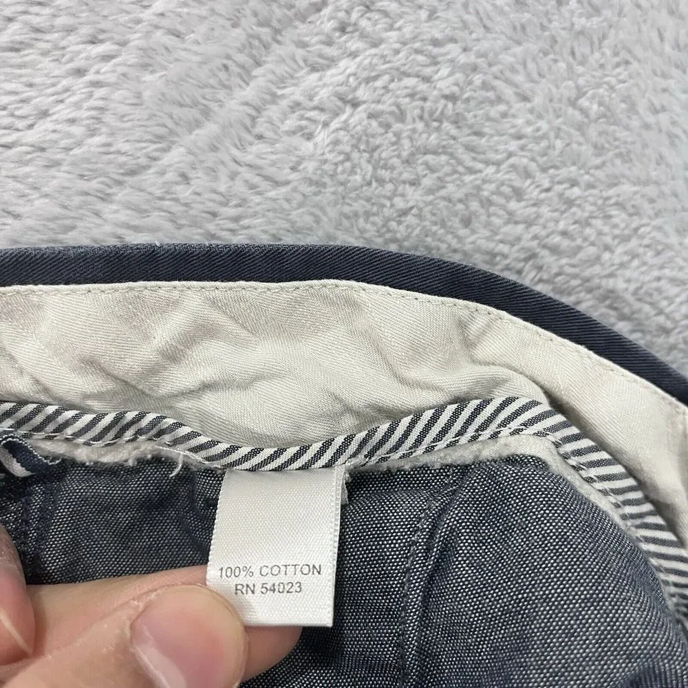 Banana Republic Straight‎ Fit Pants Men's 33x30 Chino Blue Preppy